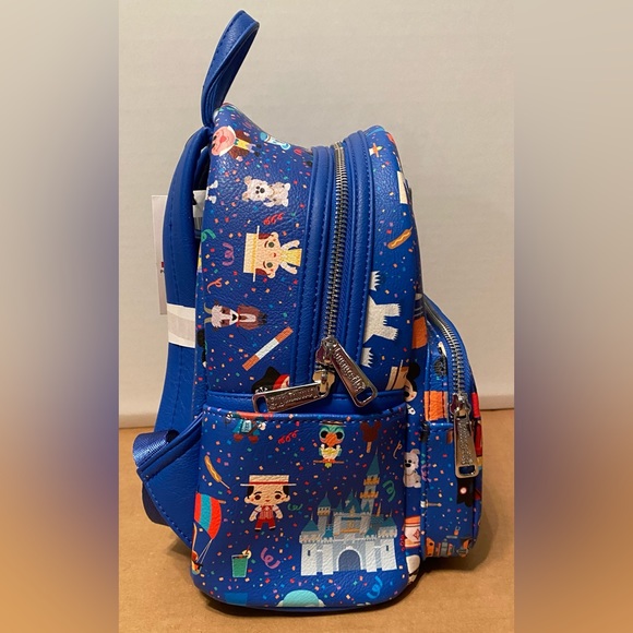 Disney Parks Icons Chibi Mickey Castle Dole Whip Loungefly Mini Backpack NEW - Picture 2 of 7